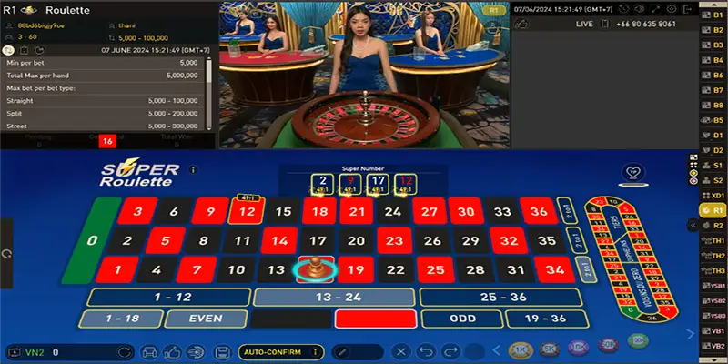 Vòng quay Roulette hấp dẫn